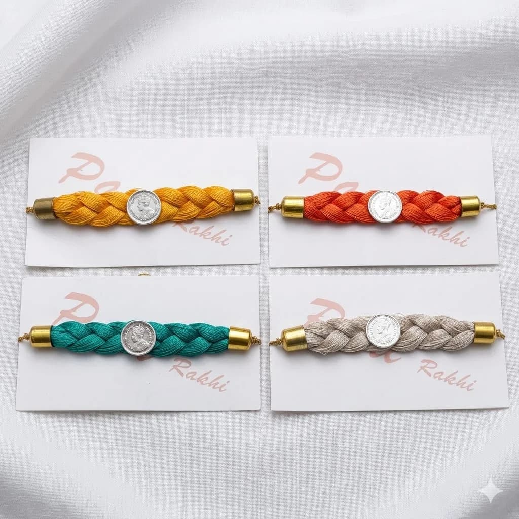 Parij Jewels on Instagram — rakhi braided silver coin